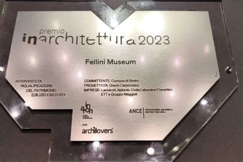 Targa premio IN/ARCHITETTURA 2023