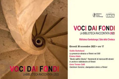 voci dai fondi . Biblioteca 30 nov 2023