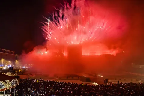 incendio al castello