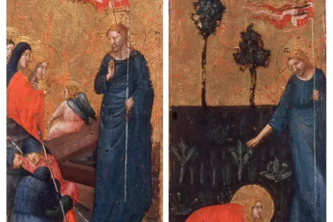 Pietro da Rimini, Resurrezione e Noli me tangere, ca. 1325-1330