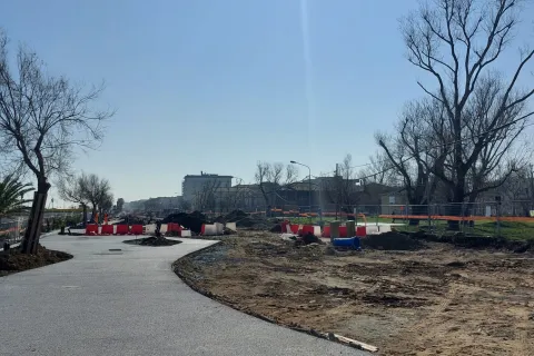 Cantiere del Parco del Mare di Bellariva