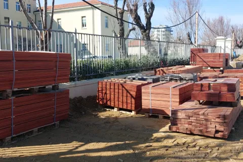 Cantiere del Parco del Mare di Bellariva