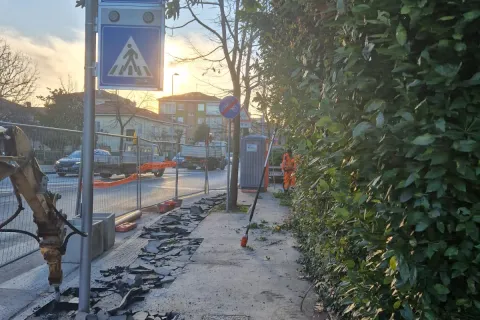 Lavori rotatoria Tripoli