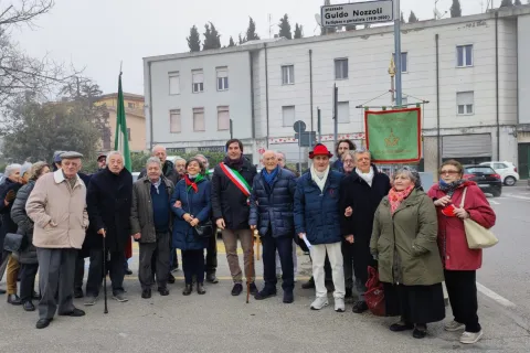Cerimonia di intitolazione del piazzale Guido Nozzoli
