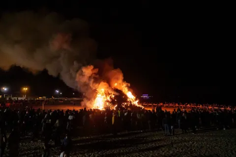 Fogheraccia al porto
