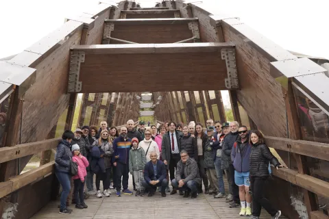 riconsegnato il ponte degli scout alla città