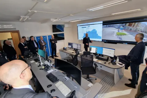 Le associazioni di categoria in visita alla nuova centrale operativa della Polizia Locale