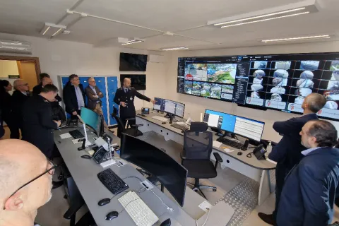Le associazioni di categoria in visita alla nuova centrale operativa della Polizia Locale