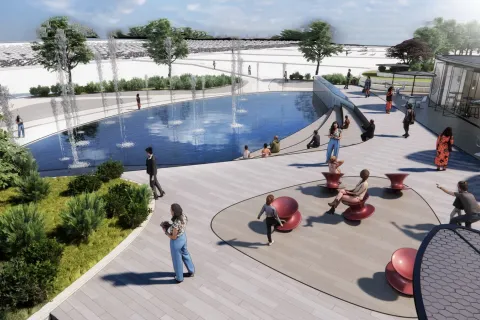 Rendering Piazza Marvelli