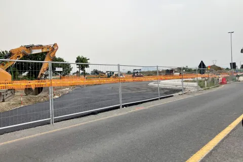 rotatoria via Tosi, Antica Emilia e Tolemaide