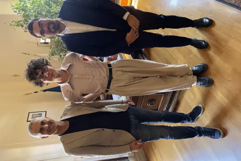 edoardo prati in visita a palazzo garampi