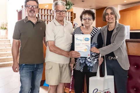 turisti fedeli all'hotel christian