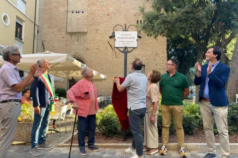Piazzetta "Demos Bonini" - cerimonia inaugurativa