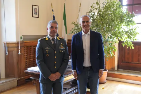 sindaco jamil sadegholvaad e colonnello gdf emiliano rampini