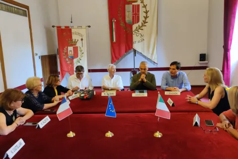 Delegazione della città gemellata di Saint-Maur-des-Fossés a Rimini nella storica giornata del Tour
