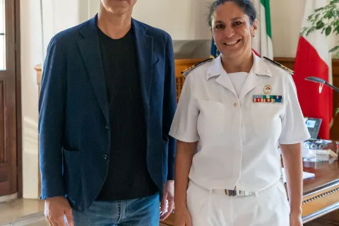 il sindaco sadegholvaad e comandante capozzella