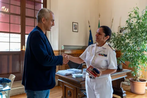 il sindaco sadegholvaad e comandante capozzella