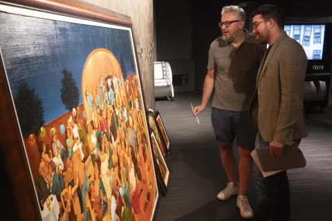 Pino Boschetti, il pittore che dipinge in dialetto