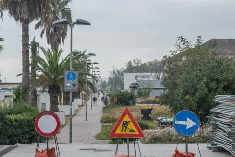 inizio lavori parco del mare tratto 7