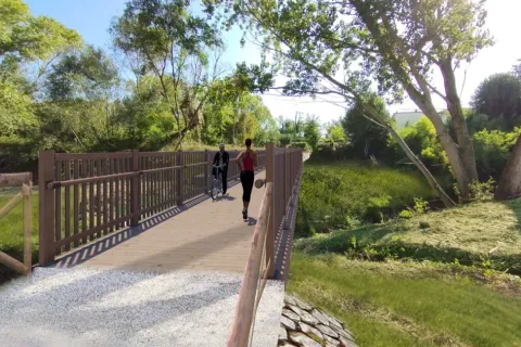 Nuovo attraversamento sul torrente Ausa per collegare via Barattona e via Montescudo