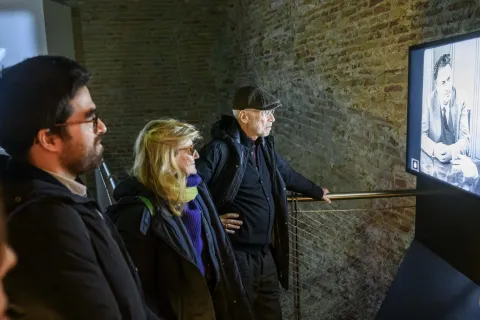 Gabriele Salvatores in visita al Fellini Museum