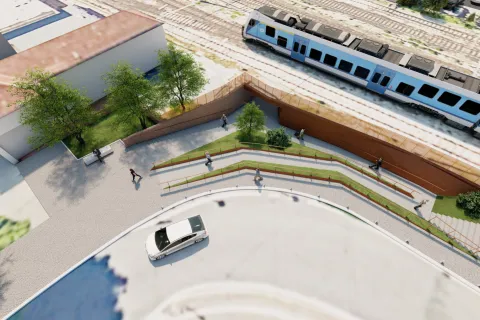 rendering sottopasso