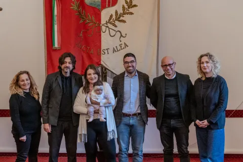 conferenza stampa evento l'attico