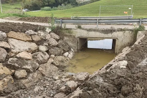 Lavori in via Consorziale