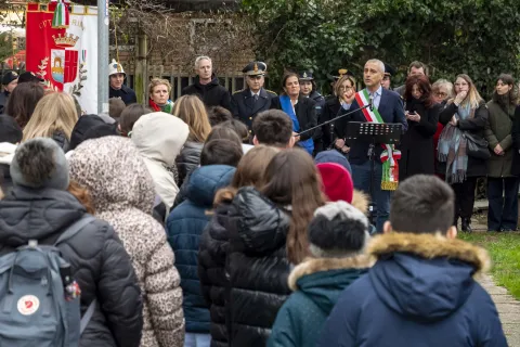 Celebrazione 27 gennaio 2025 a Rivazzurra in via Madrid