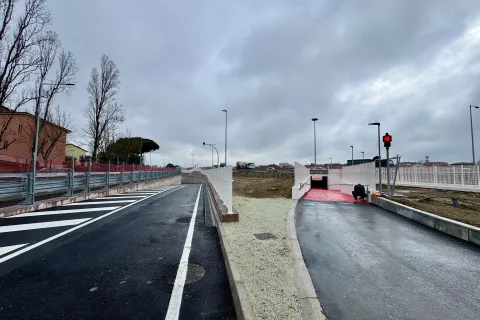 Apre il sottopasso che collega via Euterpe con via della Repubblica