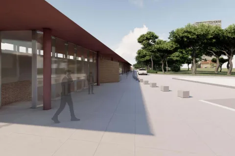 Rendering del progetto di prolungamento del sottopasso centrale della stazione