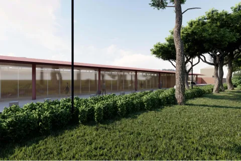 Rendering del progetto di prolungamento del sottopasso centrale della stazione