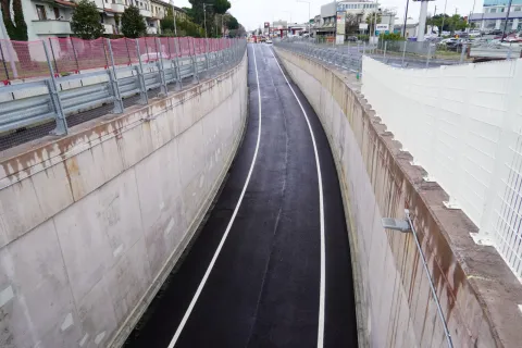 Apre il sottopasso che collega via Euterpe con via della Repubblica