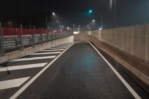 SOTTOPASSO via Euterpe con via della Repubblica