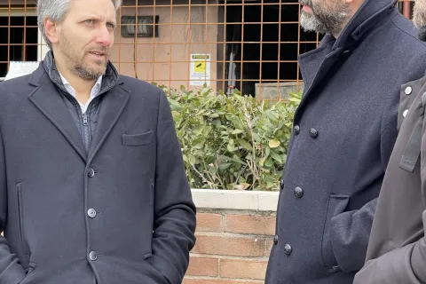 sopralluogo alla palazzina di via Giuliano da Rimini