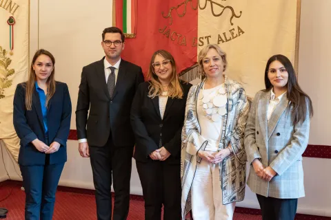 Visita dell'Ambasciatore della Repubblica di Moldovia a Rimini, l’incontro con l'Assessora Valentina Ridolfi e la Presidente del Consiglio comunale Giulia Corazzi