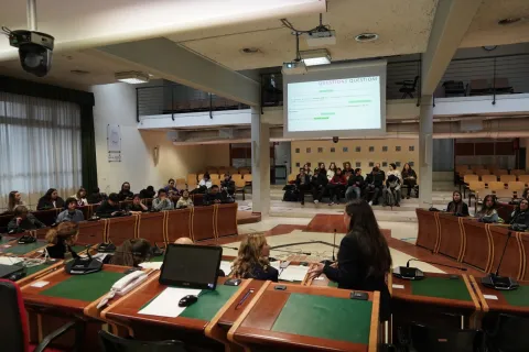 giornata di studio è iniziata con l’incontro nella Sala del Consiglio Comunale