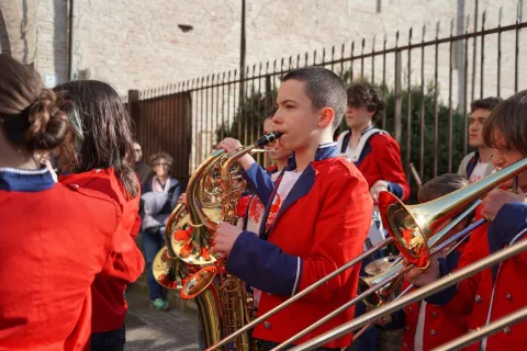 Banda Giovanile "Città di Rimini" ricevuta ieri in Residenza