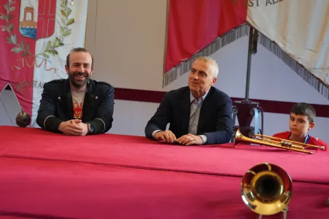 Banda Giovanile "Città di Rimini" ricevuta ieri in Residenza