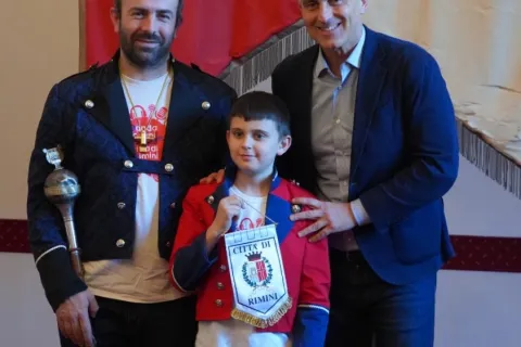 Banda Giovanile "Città di Rimini" ricevuta ieri in Residenza