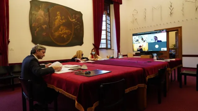 Sindaco Gnassi in videoconferenza con Ministro Garavaglia
