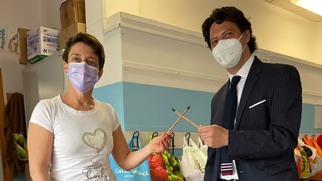 Assessore Morolli alla scuola Calcutta di San Giuliano