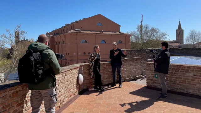 Simona Ventura e Sindaco Gnassi