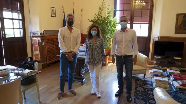 sindaco, assessore alla sicurezza e dott.ssa bonini