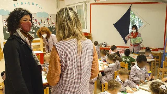 Chiara Bellini in visita alla Coccinella