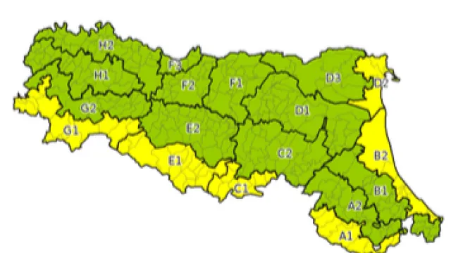 ALLERTA GIALLA 11/01/2022