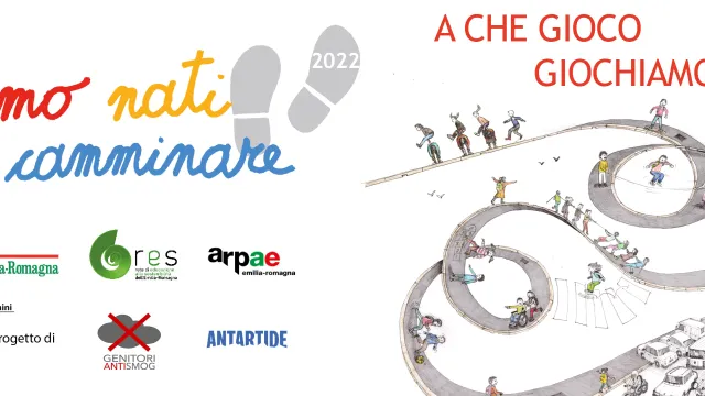banner "siamo nati per camminare"