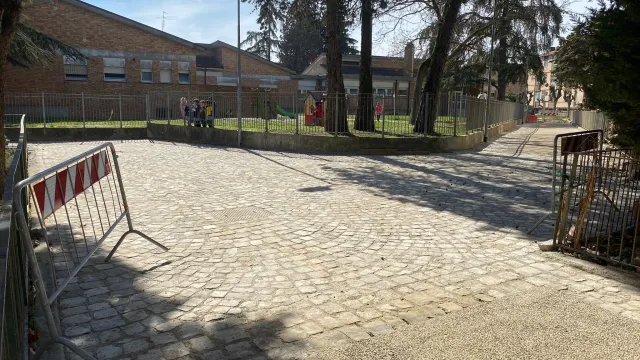 Percorso ciclo pedonale di via G. Ferrari, zona Ina Casa