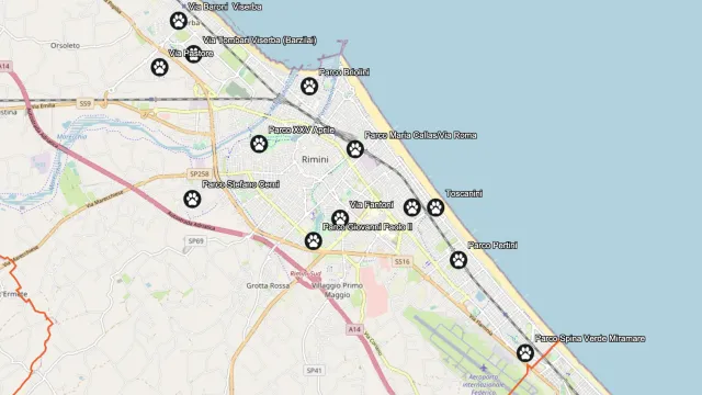 aree sgambamento cani