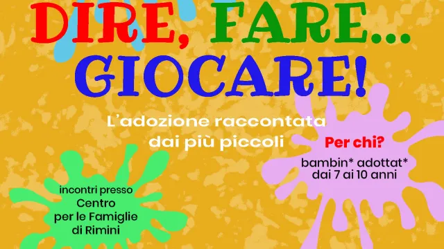 Locandina dire, fare...giocare!